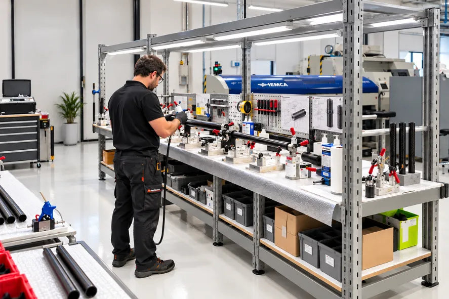 laMeccanyca composite bonding and assembly department for carbon fiber components