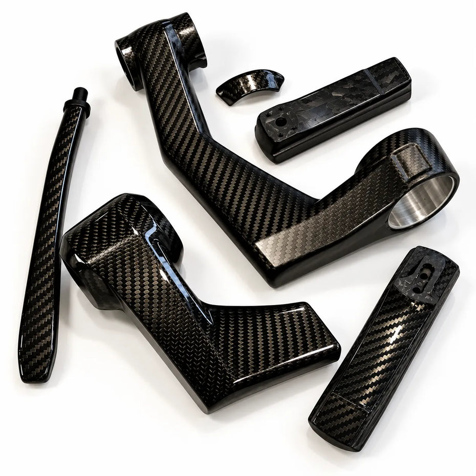 Carbon fiber composite components manufactured for high-performance applications